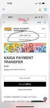 Load image into Gallery viewer, KAIGA PAYMENT TRANSFER
